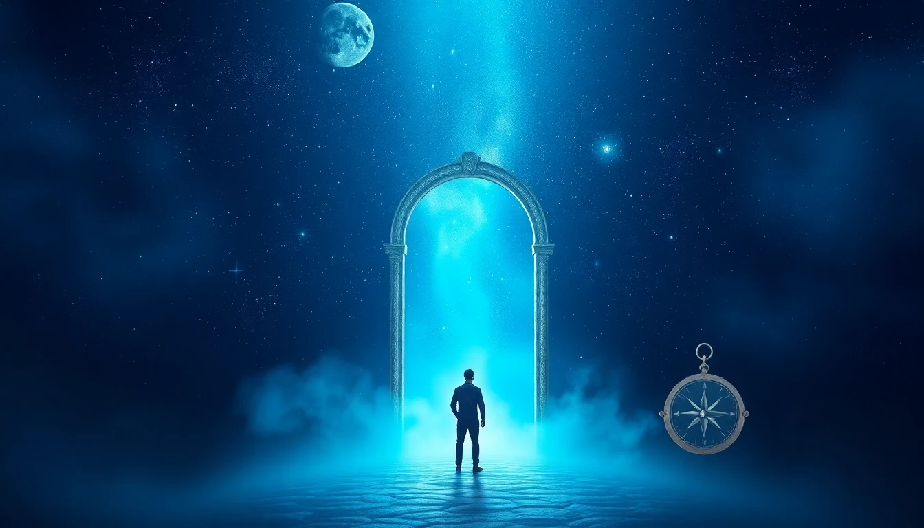 Mystical portal gateway to the dreamworld